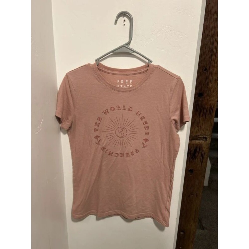 Free State Pink Kindness Graphic Tee Size Large